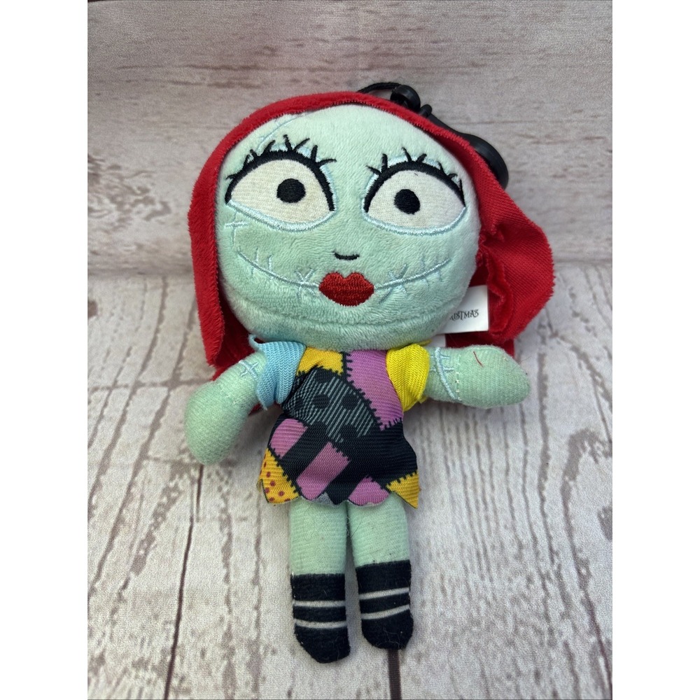 Disney Nightmare Before Christmas Sally Plush Keychain Clip Toy Stuffed Doll